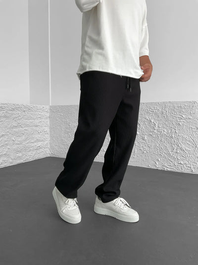 Cameron | Straight-Cut Ribbed Pants