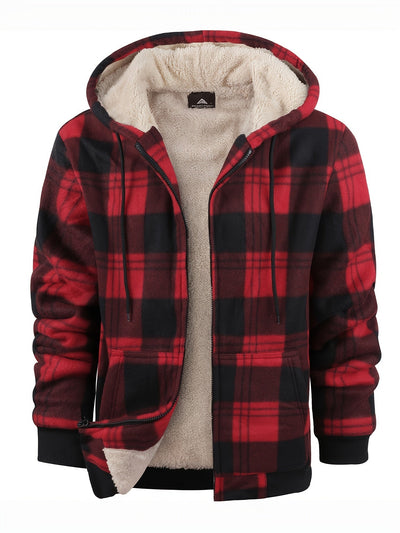 Grant | Warm Plaid Fleece Jacket