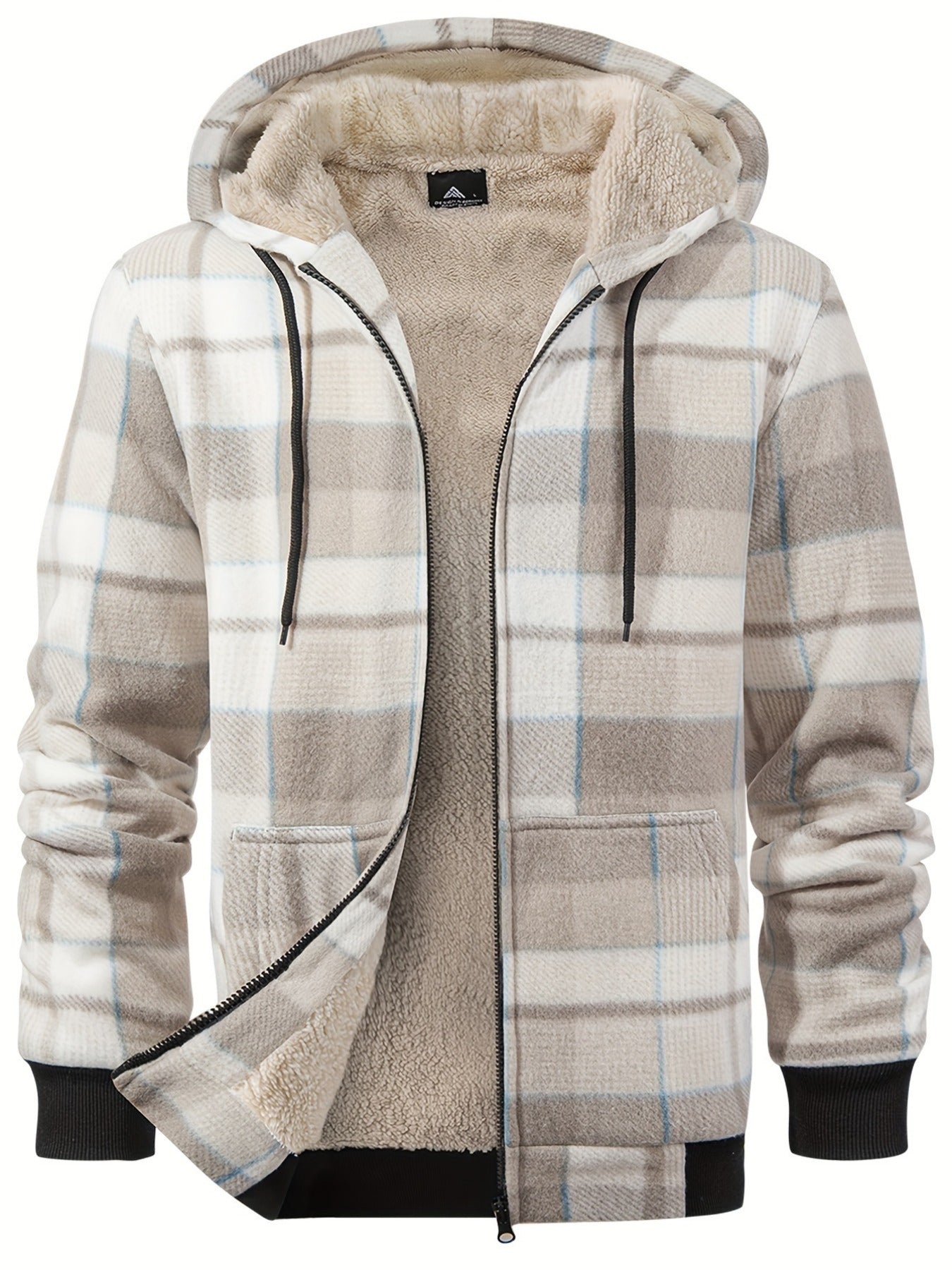 Grant | Warm Plaid Fleece Jacket