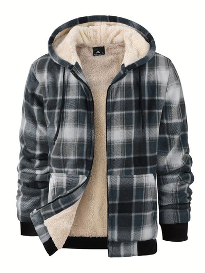 Grant | Warm Plaid Fleece Jacket