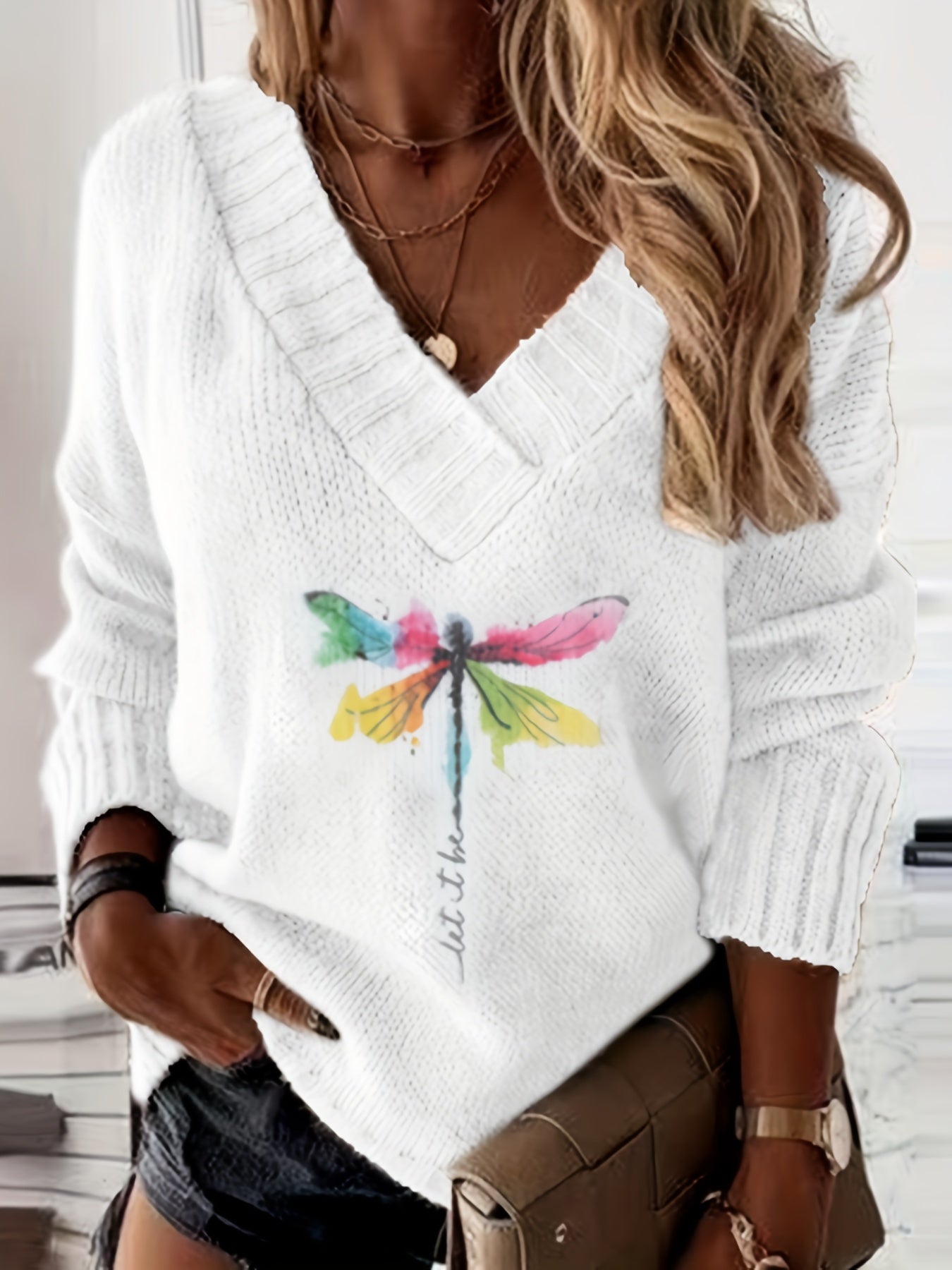 Ellie | Cozy Dragonfly Pullover