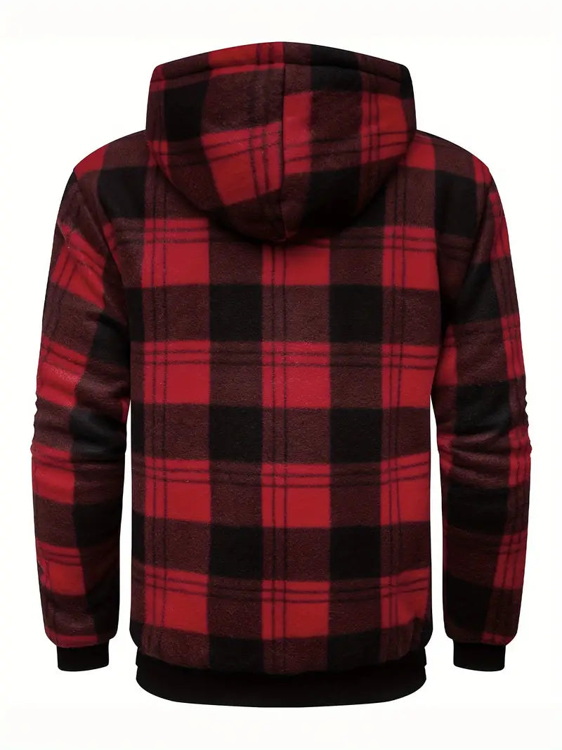 Grant | Warm Plaid Fleece Jacket