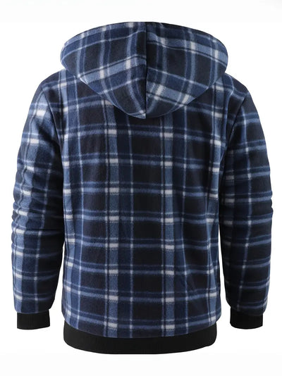 Grant | Warm Plaid Fleece Jacket