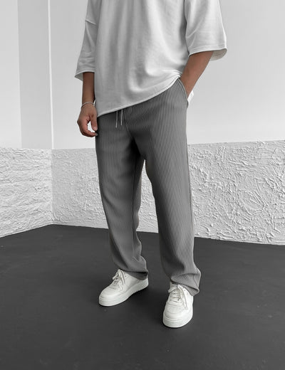 Cameron | Straight-Cut Ribbed Pants