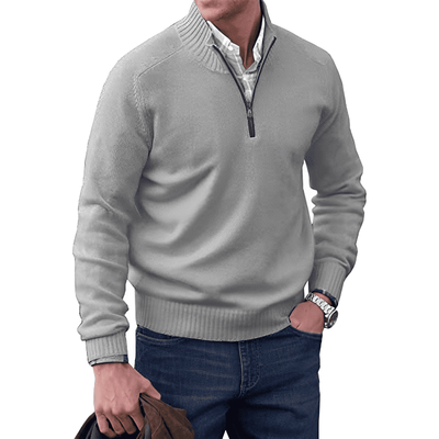 Eric | Elegant Cotton Sweater with Zipper