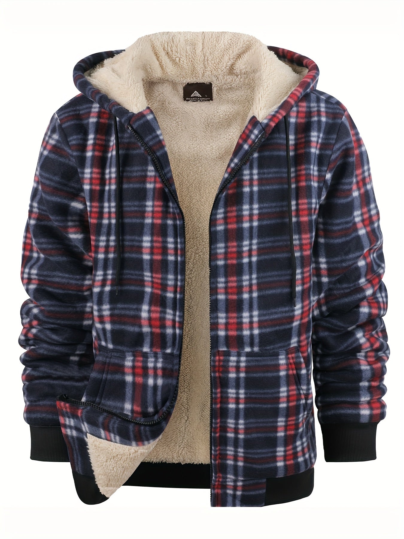 Grant | Warm Plaid Fleece Jacket