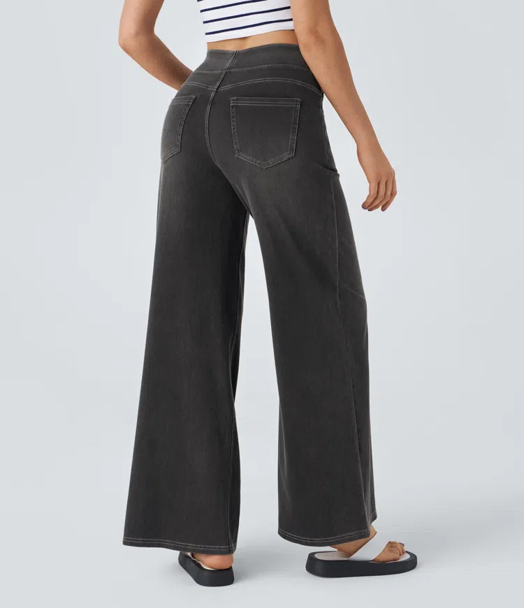 Hazel | Stretch Palazzo Jeans