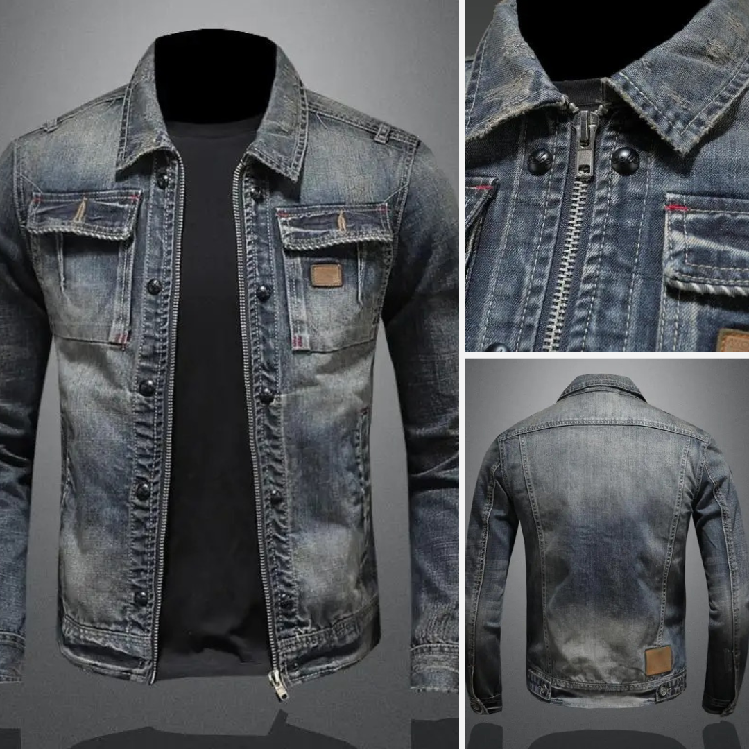 Sean | Retro Denim Jacket