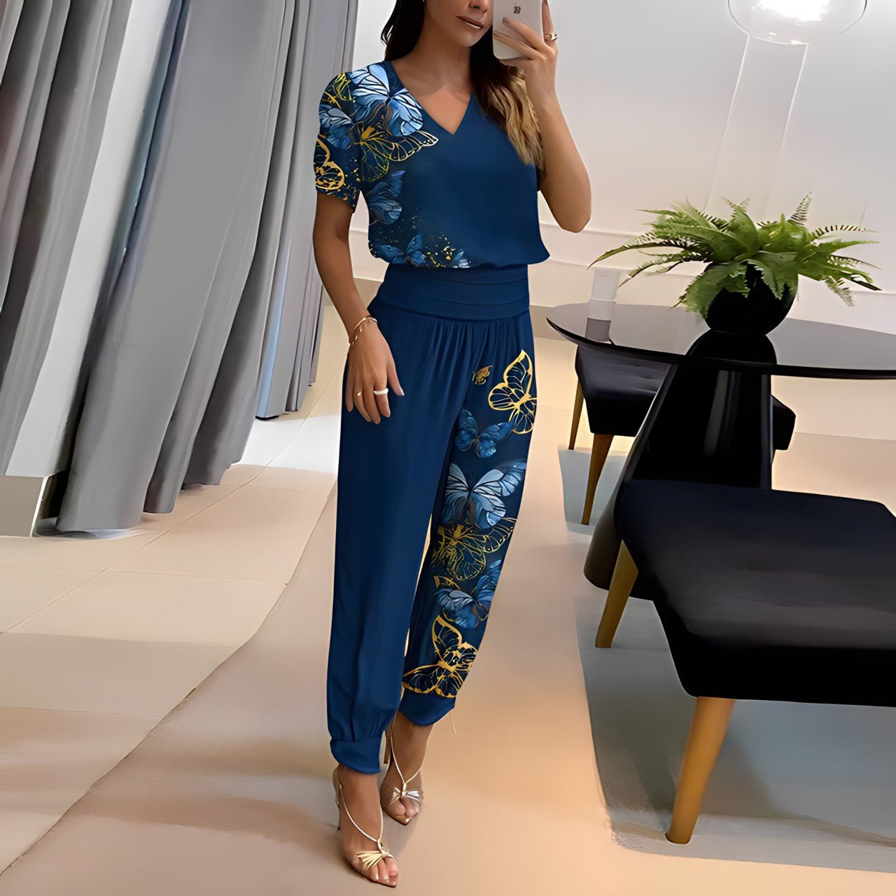 Alexandra | Trendy Blouse and Trousers Set