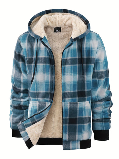 Grant | Warm Plaid Fleece Jacket