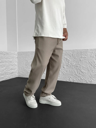 Cameron | Straight-Cut Ribbed Pants